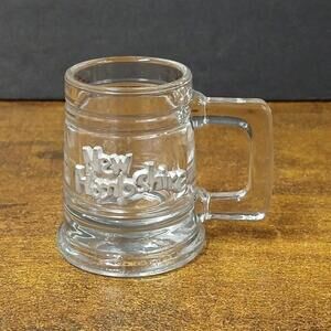 New Hampshire Shot Glass w/ Pewter Logo